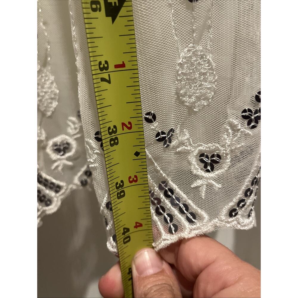 Free People Beaded Midnight White Embellished Convertible Maxi Skirt Dress S? - Picture 10 of 10